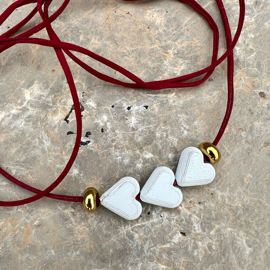 choker - red blossom